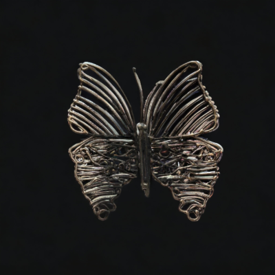 unikatowy wisior srebrny motyl na prezent