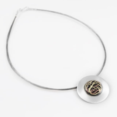 biżuteria artystyczna naszyjnik srebrny na prezent