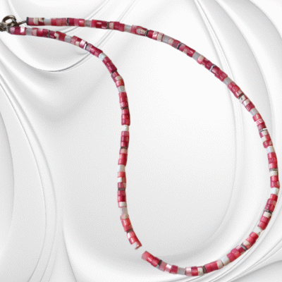 NASZYJNIK Z MASY PERŁOWEJ