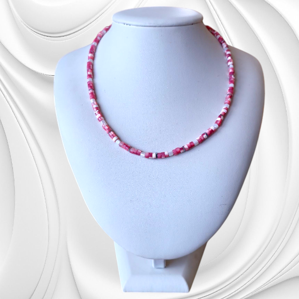 NASZYJNIK Z MASY PERŁOWEJ - obrazek 2