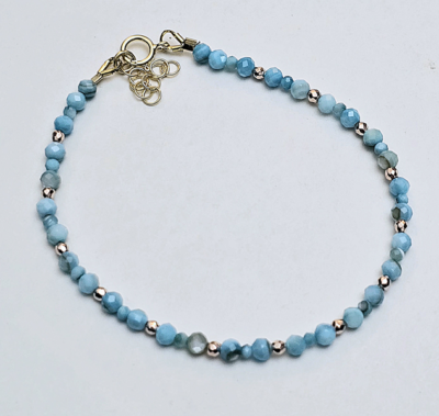 kamienie naturalne biżuteria bransoleta z masy perłowej na prezent