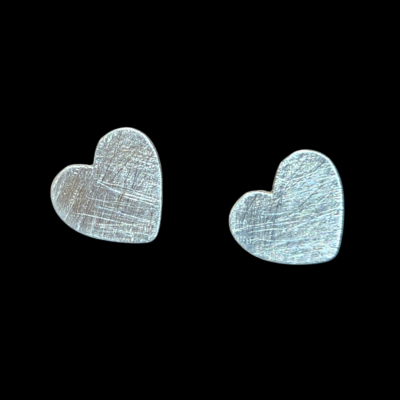 KOLCZYKI SREBRNE ARTYSTYCZNE SERDUSZKA