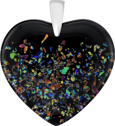 ZAWIESZKA ZE SZKŁA MURANO DUŻE SERCE