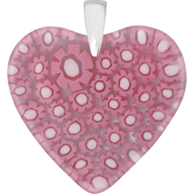 ZAWIESZKA SERCE ZE SZKŁA MURANO