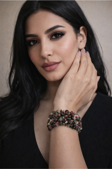 BRAKN71 bransoleta z turmalinów