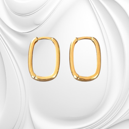 Srebrne złocone kolczyki z fasetowanym onyksem