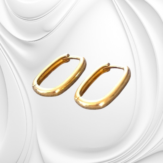 Srebrne złocone kolczyki z fasetowanym onyksem