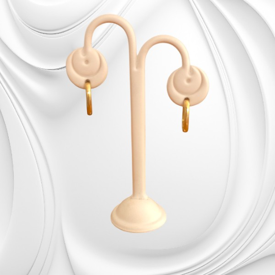 Srebrne złocone kolczyki z fasetowanym onyksem