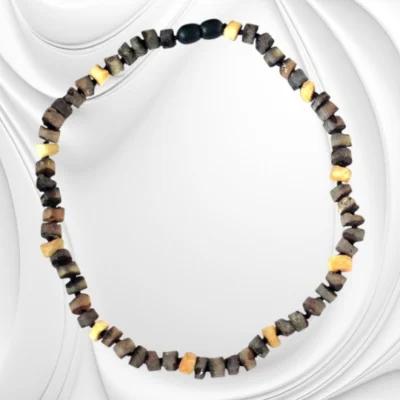 Naszyjnik z matowego naturalnego bursztynu bałtyckiego – subtelna elegancja natury