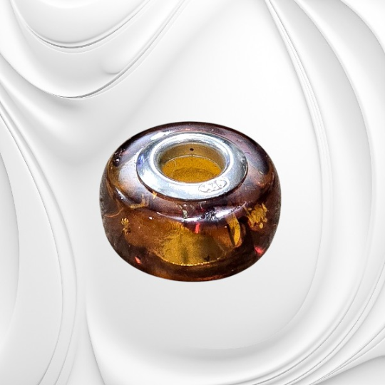 Charms z bursztynu bałtyckiego do bransoletki modułowej - obrazek 2