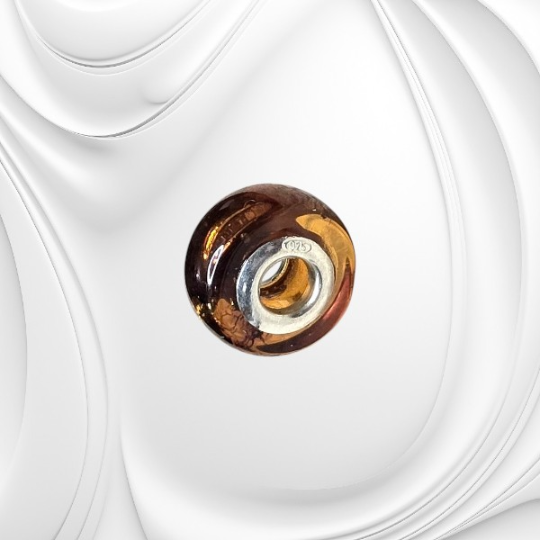 charms z bursztynu do bransoletki modułowej