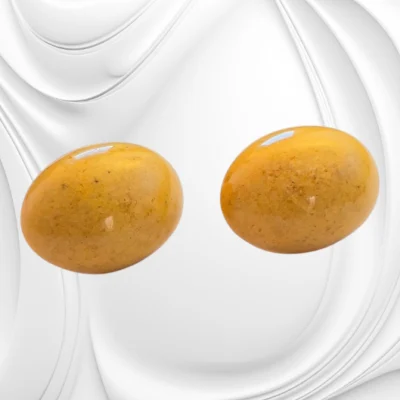 Kolczyki z bursztynu bałtyckiego na srebrnym zapięciu typu sztyft – naturalna elegancja